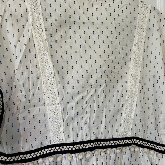 Zara blue and white blouse - Picture 6 of 7